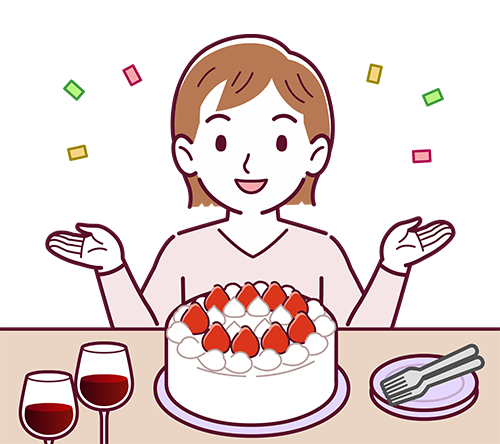 お祝い 誕生日の人のイラスト枚 イラストシティ