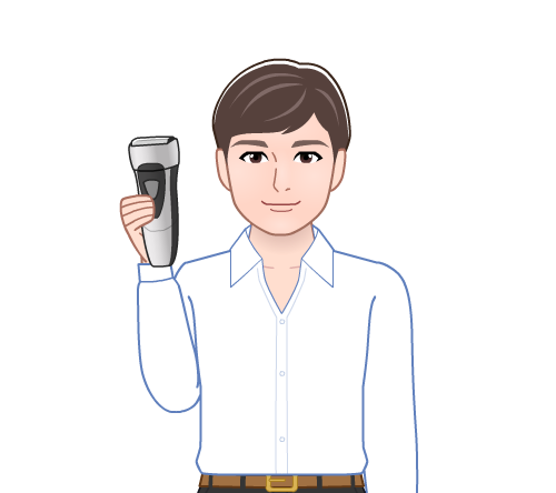 衛生 髭をそった人のイラスト イラストシティ